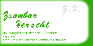 zsombor herschl business card